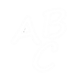 ABC白抜き白（背景無し）